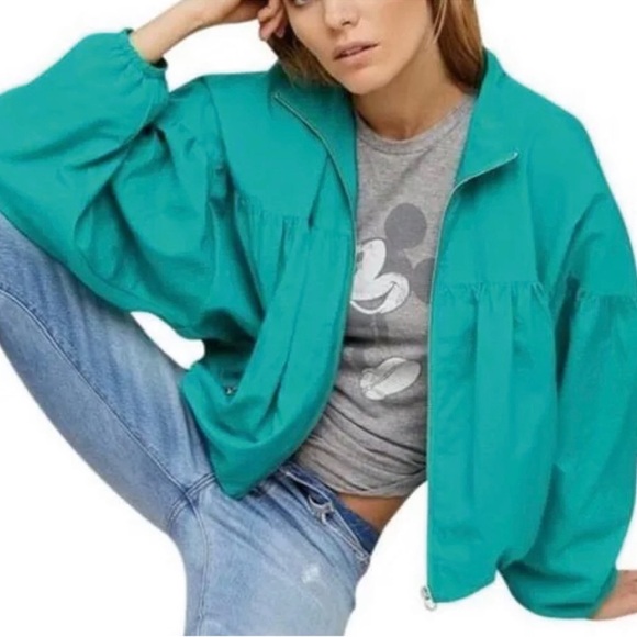 Free People Now or Never Bomber Jacket Size S - Picture 3 of 9